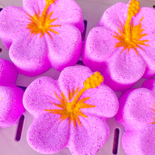 Load image into Gallery viewer, Pink Hibiscus Flower Bath Bomb