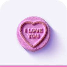 Load image into Gallery viewer, Pink Candy Heart Bath Bomb