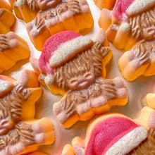 Load image into Gallery viewer, 10 Christmas Highland Cow Bath Bombs