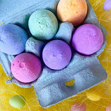 Load image into Gallery viewer, Easter Egg Bath Bomb Set Of 6 In An Egg Carton