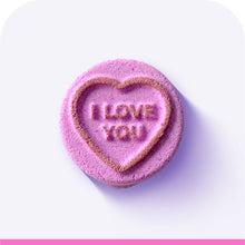 Load image into Gallery viewer, Pink Candy Heart Bath Bomb
