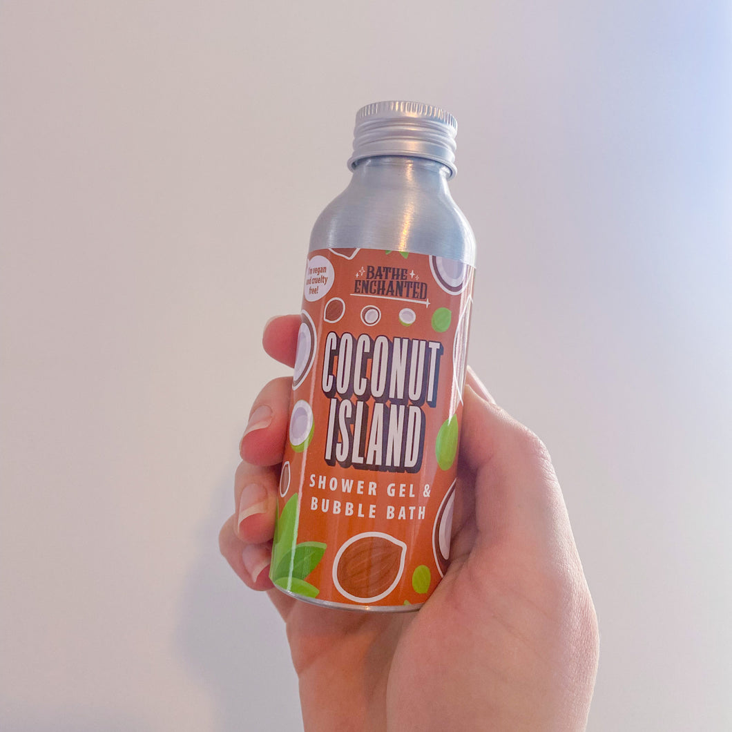 Coconut Island Shower Gel and Bubble Bath