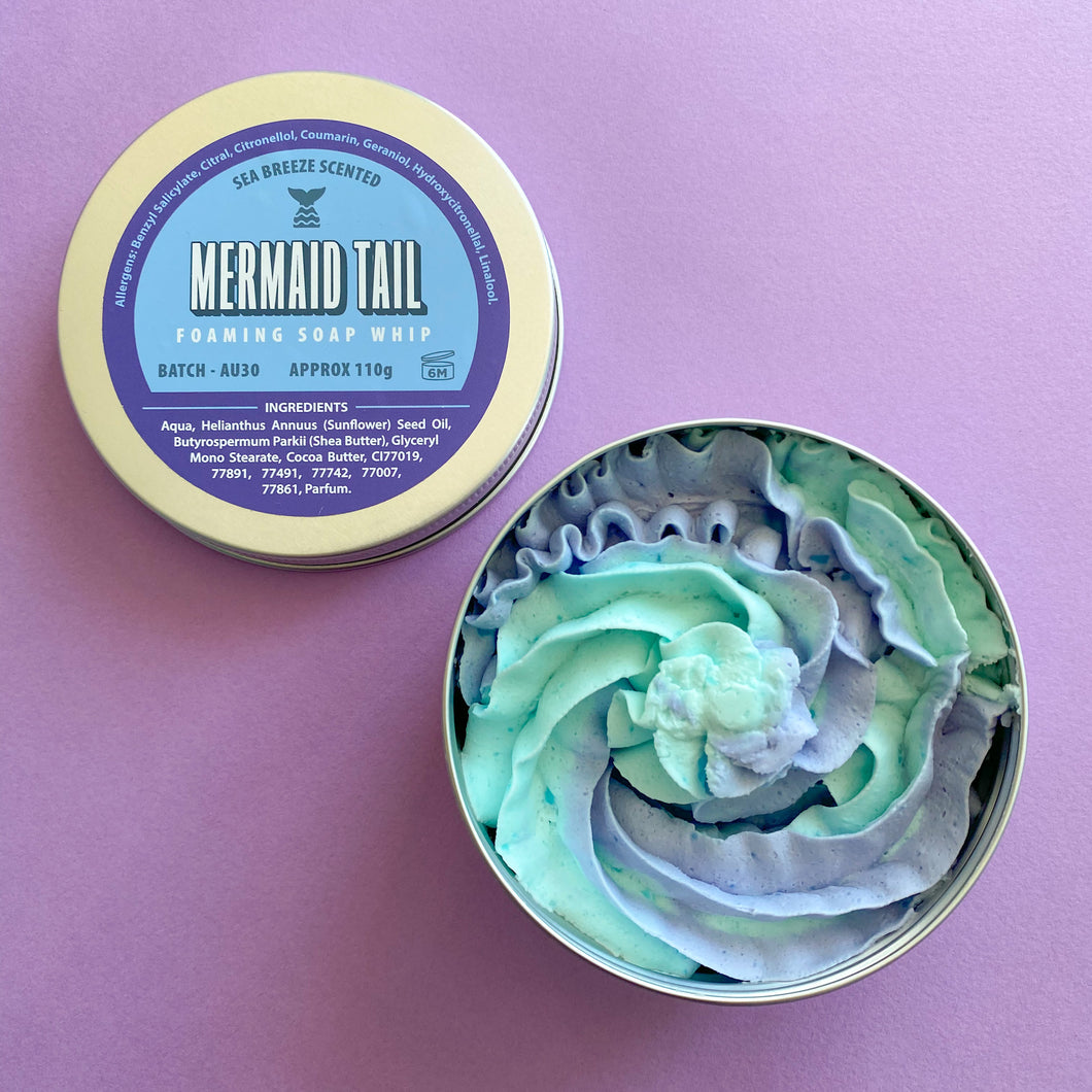 Mermaid Tail Foaming Soap Whip